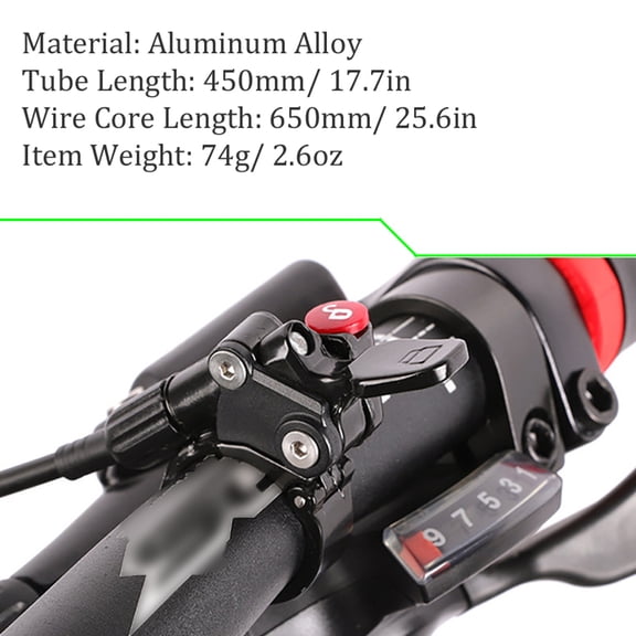 LAZIOEGR MTB Bike Remote Lockout Lever Cable Control Front Fork Switch Air Fork Wire Controller Bicycle Accessories
