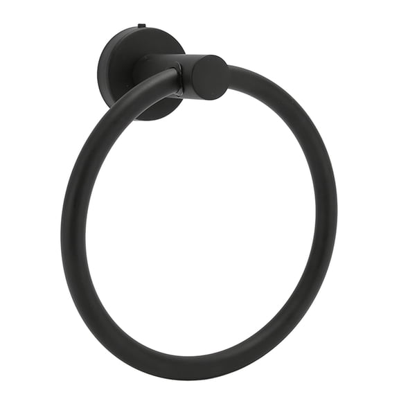 LAZIOEGR Matte Black Towel Ring Heavy Duty Stainless Steel Wall Mount Hand Towel Holder Rust Resistant Modern Hanger Rack for Bathroom Lavatory Restroom Hotel, 10 inches / 25.4 cm