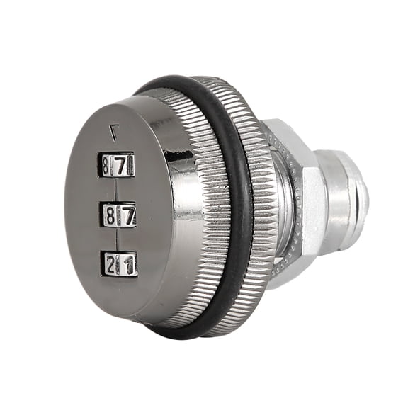 LAZIOEGR Mechanical Code 3-Digit Password Mailbox Cabinet Lock Zinc Alloy Black Ruthenium 20mm / 0.79in Secure Storage Combination Hardware Drawer Reliable Lock