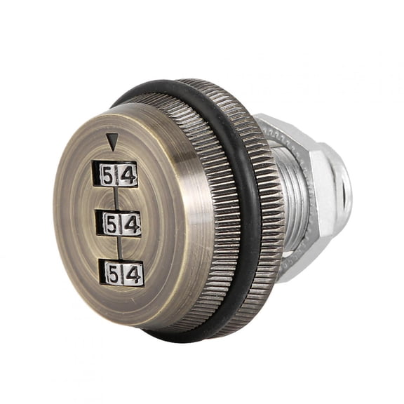 LAZIOEGR Mechanical Code 3-Digit Password Mailbox Cabinet Lock Zinc Alloy Cyan 20mm / 0.79in Secure Storage Combination Hardware Drawer Safe Reliable Lock
