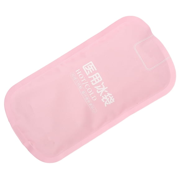 LAZIOEGR Medical Reusable Ice Pack for Face, Flexible Cold Compress for Pain Relief and Swelling, Professional Beauty Salon Soft Gel Pack, Pink (7.08 x 3.93 inches / 18 x 10 cm)