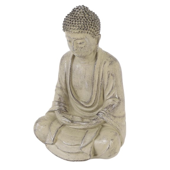 LAZIOEGR Meditating Zen Statue Home Decor Garden Decorative Figurine Vintage Style Resin Ornament for Living Room Porch, 8.27 inches / 21 cm