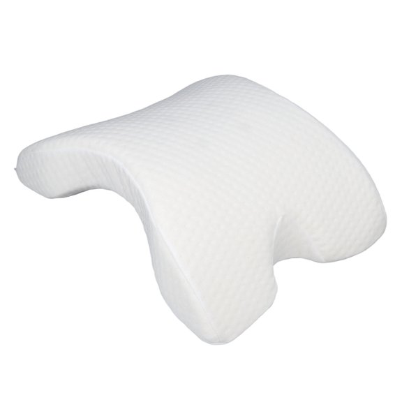 LAZIOEGR Memory Foam Arch Pillow Ergonomic Cuddle Pillow for Neck Support, Soft Washable, Ideal for Beauty Salons, Camping & Office Use