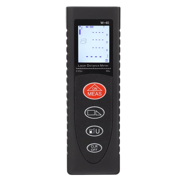 LAZIOEGR Mini Digital Laser Distance Meter 131ft / 40m Range Accurate Portable Handheld Measuring Tool Device With Backlit LCD Display For Construction Woodworking DIY Home Improvement Projects