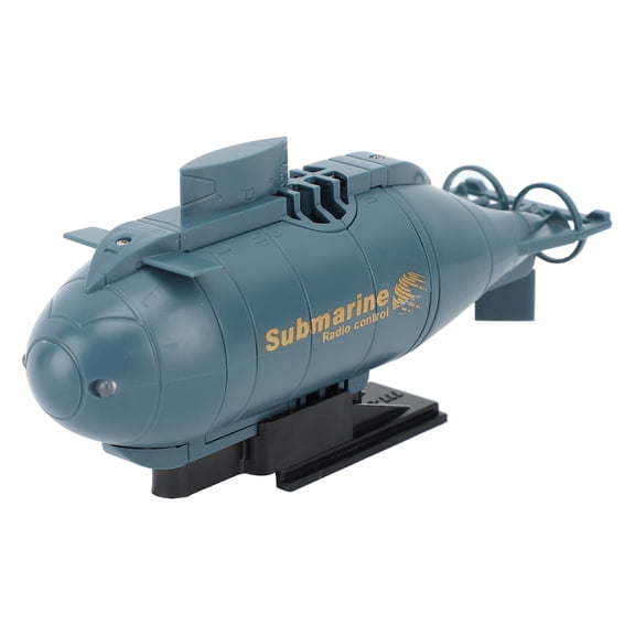 LAZIOEGR Mini RC Submarine Toy 6 Channel Remote Control Boat Ship Electric Under Water Diving Toy for Swimming Pools Fish Ponds (Blue)