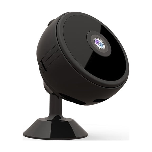 LAZIOEGR Mini Security Camera 1080P Night Vision Motion Detection Magnetic Mount Surveillance Cam 110-Degree Wide-Angle WiFi Hotspot Indoor Home Body Cam