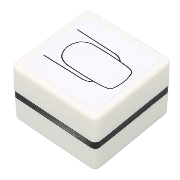 LAZIOEGR Nail Art Stamper – DIY Clear‑Line Manicure Stamp with Protective Cover, Portable & Easy to Clean, Ideal for Beginners