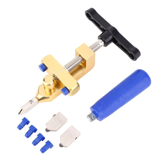 LAZIOEGR One-Piece Glass Cutter Portable Multifunctional Tile Opener Ceramic Cutting Tool for Thickness 0.11-0.59 inches / 3-15 mm