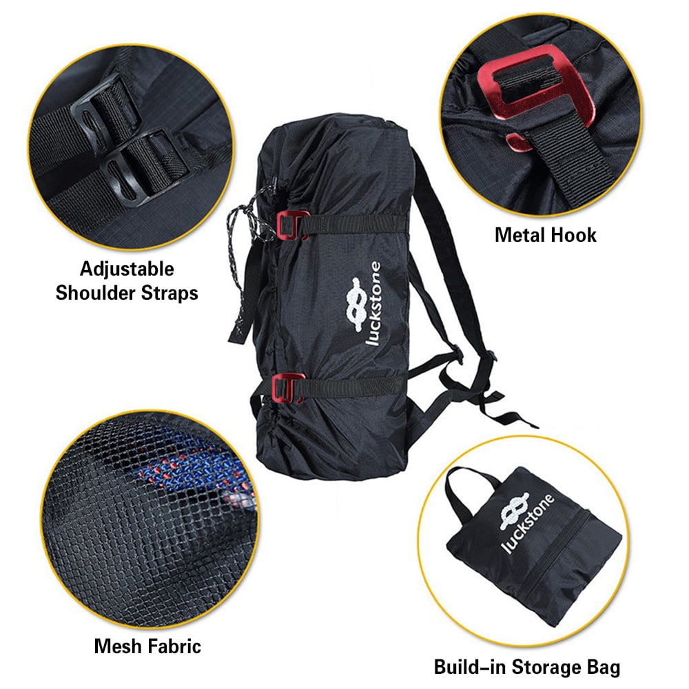 Backpack With Ropes LAZIOEGR Outdoor Climbing Rope Bag Folding Waterproof Equipment ...