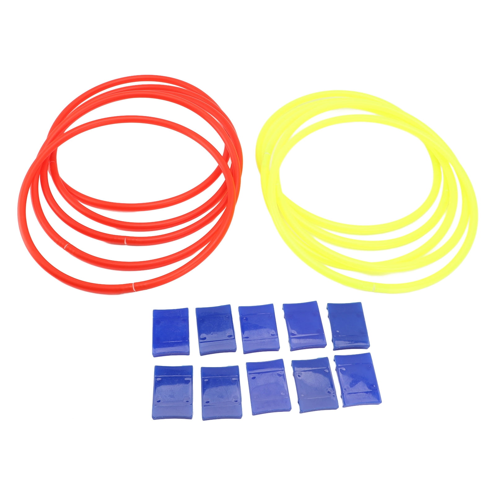 LAZIOEGR Outdoor Ring Game with 10Pcs Rings Connectors 28cm / 11 inches Improved Balance Enhanced Coordination Ring Game Set for Backyard Lawn and Sensory Training