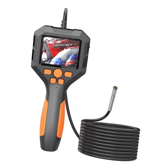 LAZIOEGR P10 HD Digital Borescope Camera 1080P Inspection Endoscope with 2.8 in / 7.1 cm Screen IP68 Waterproof Lens and 6.5 ft / 2 m Cable for Pipe Vehicle Repair and Mechanical Diagnostic