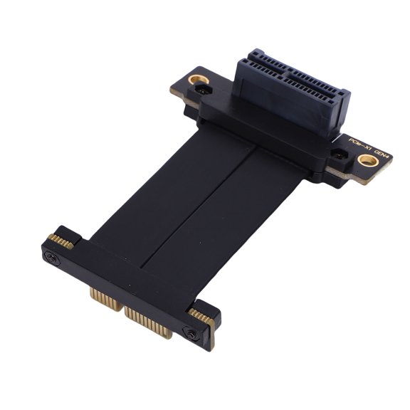 LAZIOEGR PCIe 4.0 X1 Riser Cable 90 Degree Gen 4 GPU Graphics Card Extension Wire (5cm / 2.0 inches)