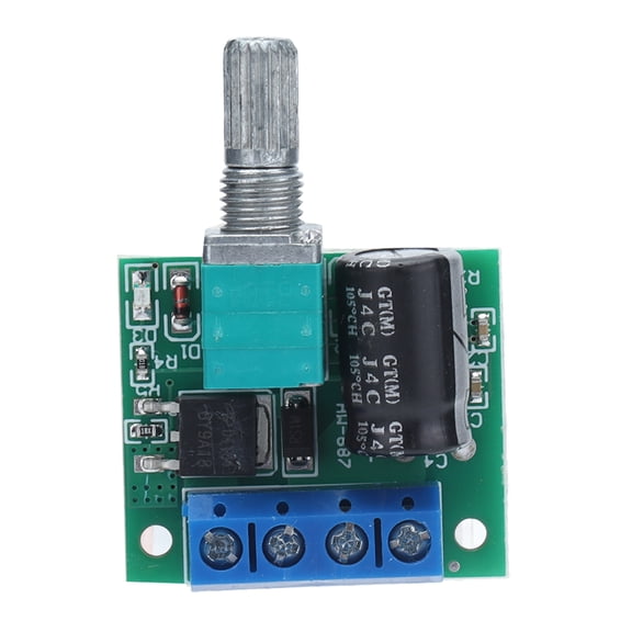 LAZIOEGR PWM Motor Speed Controller 4.5V-35V DC Speeds Regulator Control LED Dimmer Switch Module with Knob 0-5A 90W (1.18 x 1.02 x 0.55 inches / 30 x 26 x 14 mm)