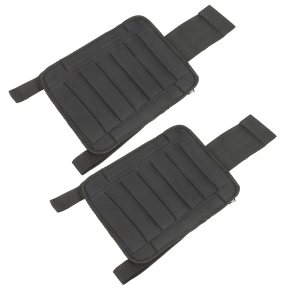 LAZIOEGR Pair Adjustable Legging Loading 1KG Weighted Steel Exercise Ankle Weights for Fitness Athletic Gym Training Running Walking Workout Equipment Black (2.2 lbs/Leg) 11.81 inches / 30 cm
