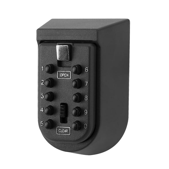 LAZIOEGR Password Key Lock Box Wall Mounted High Security 10 Buttons Resettable Key Safe Storage Organizer Case for Home Security and Realtor (12.00 x 7.00 x 7.00 inches / 30.48 x 17.78 x 17.78 cm)