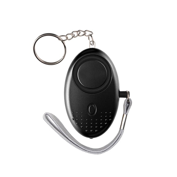 LAZIOEGR Personal Alarm 130dB Safe Sound Emergency Self-Defense Security Keychain LED Flashlight for Women Kids Elderly, Black 1 Pack