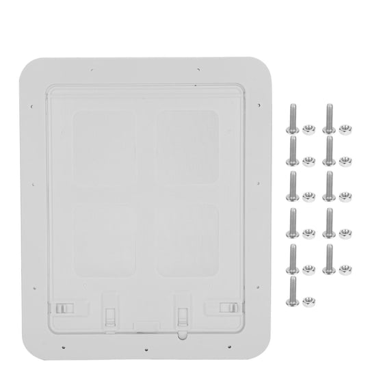 LAZIOEGR Pet Cat & Small Dog Magnetic Sliding Screen Door with Ventilation Window – Easy Install, Secure Buckles, 9.8"×11.8"