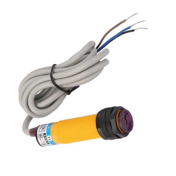 LAZIOEGR Photoelectric Proximity Switch NPN NO Sensor DC6-36V E3F-DS30C4 10-30cm (3.93-11.81 inches) High Precision Automatic Detection Surface Switch for Smart Home Industrial Control