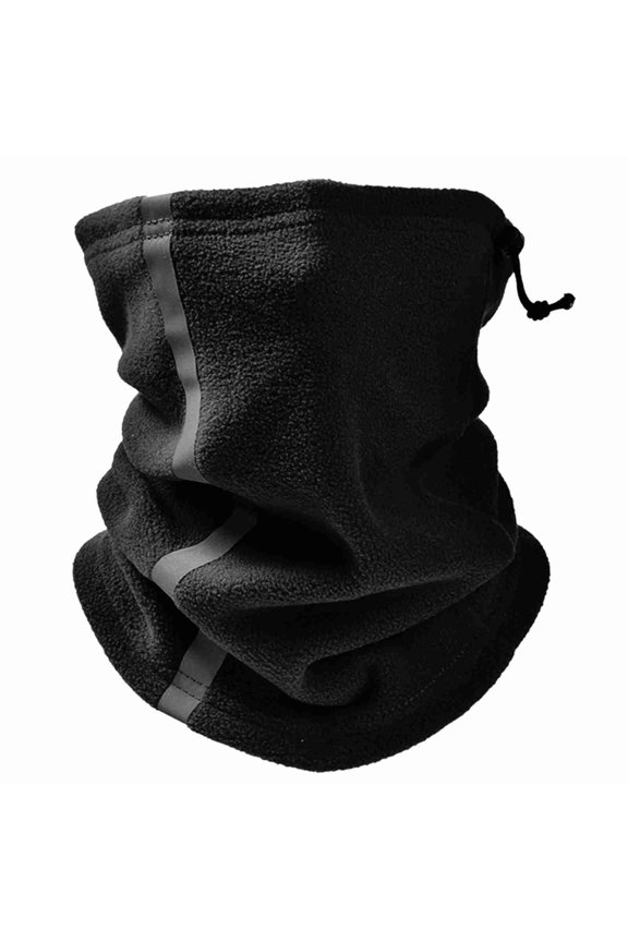 Polar Fleece Neck Gaiter – Adjustable, Reflective, Breathable Face & Neck Cover for Winter Cycling, Running & Skiing