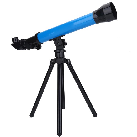 LAZIOEGR Portable Kids Monocular Telescope with Adjustable Tripod – 20X/40X/60X Eyepieces, Lightweight ABS Build, Ideal Beginner Space Explorer Gift (Blue)