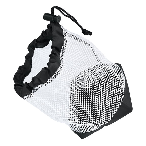 LAZIOEGR Portable Nylon Mesh Drawstring Pouch, 36 Golf Balls Holder Storage Net Bag For Practice, Golf Accessory Equipment (13 inches / 33.02 cm)