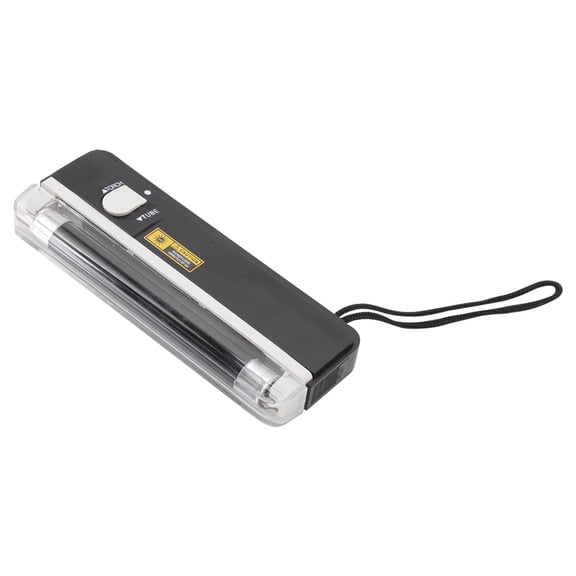 LAZIOEGR Portable UV Money Detector Light and Handy Counterfeit Currency Bill Detector Lamp 2-in-1 Handheld Blacklight for Home, Bank, and Shop Store (6.3 inches / 16.0 cm)