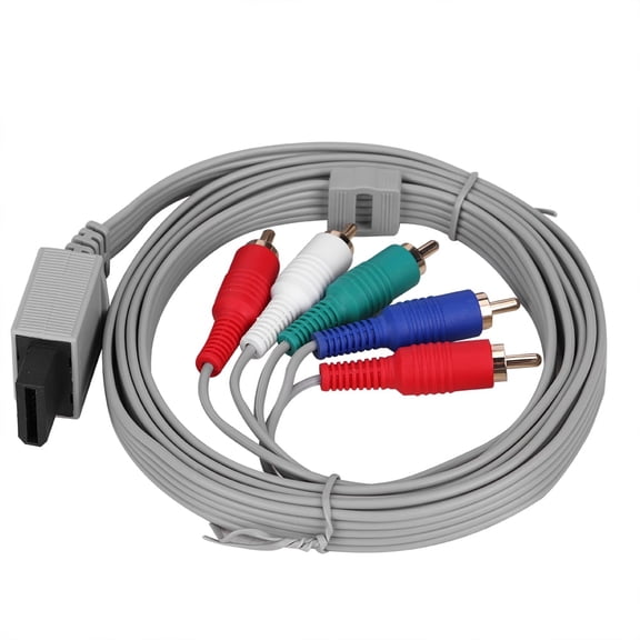 LAZIOEGR Premium HD Component AV Cable High Definition Audio Video Adapter Wire Cord Compatibility for Nintendo Wii and Wii U Gaming Systems Home Theater Accessory (180cm / 70.8 inches)