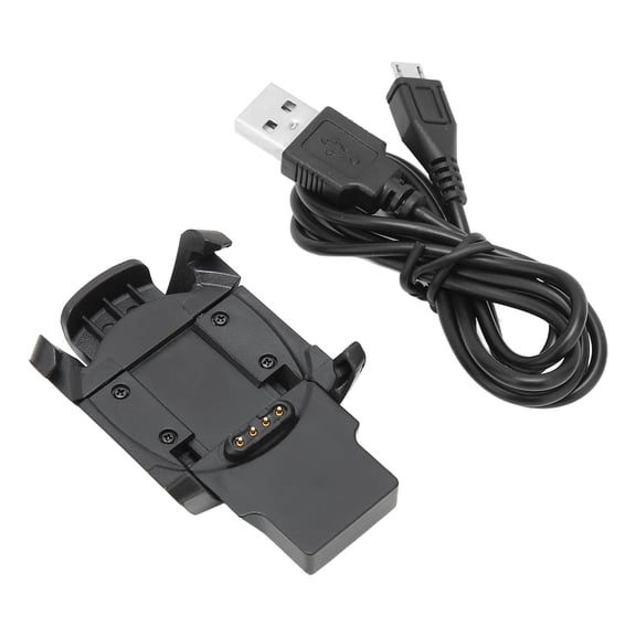 LAZIOEGR Premium USB Charging Cable Dock and Fast Charger Clip Compatible with Garmin Descent Mk1 GPS Smart Watch, High Stability Power Adapter Cord (1m / 3.3ft, Black)