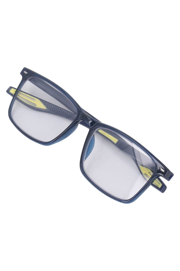 Presbyopia Glasses Multifocus Blue Light Blocking Dual Use Reading Glasses +150 Blue Frame 6.3 inches / 16 cm