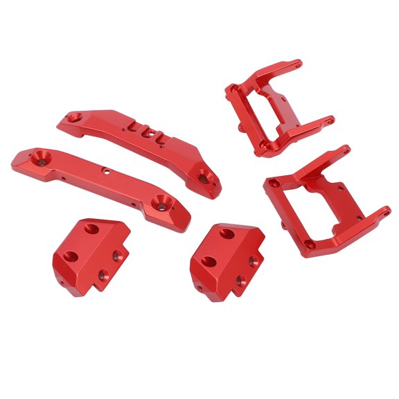 LAZIOEGR RC 1/18 Bumper Replacement Aluminum Alloy RC Front Rear Bumpers Plates Upgrade Parts for Traxxas Latrax Teton 1/18 Red (5.91 inches / 15.00 cm Length) High Performance Essential Components