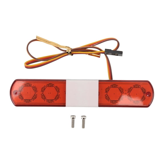 LAZIOEGR RC LED Police Light Simulation Design 4 Modes RC Police Flash Lamp LED Alarming Light for 1/8 1/10 RC Cars Red (4.53 inches / 115 mm) Toy Replacement Parts And Accessories