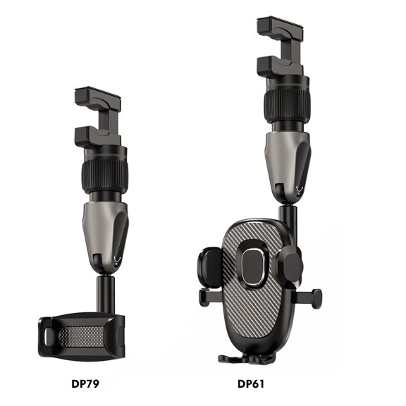 LAZIOEGR Rearview Mirror Phone Holder Flexible Car Phone Mount 360 Degree Adjustable Cell Phone Holder for Car Hands Free Safe Driving Universal Fit