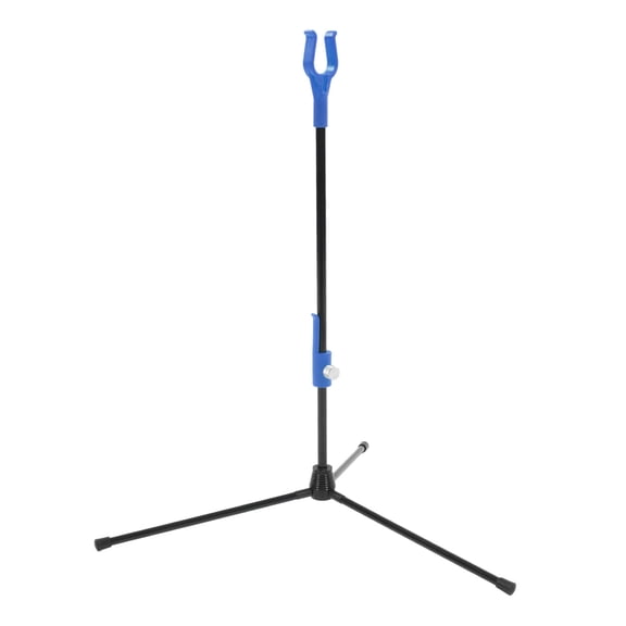 LAZIOEGR Recurve Bow Stand Adjustable Glass Fiber Archery Holder Rack, Ultralight Portable Outdoor Hunting Bracket, Blue, 18.5 inches / 47 cm