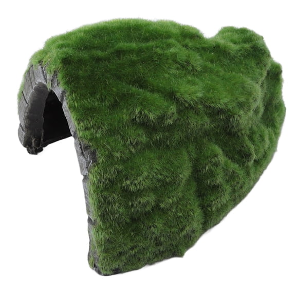 LAZIOEGR Reptile Rock Hide Cave and Basking Terrace for Tortoise, Lizard, Frog, and Amphibians Habitat - Realistic Resin Aquarium and Terrarium Decor Hideout (5.9 inches / 15 cm) [cite: 7]