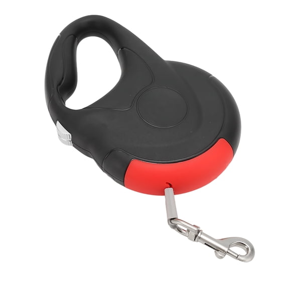 LAZIOEGR Retractable Dog Leash Automatic Durable 360 Degree Free Rotation Comfort Explosion Proof Pet Walker Leash for Small Medium Large Dogs, Black Red, Extendable Length Up To 16 Ft / 4.8 M