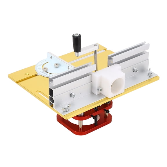 LAZIOEGR Router Lifting Base Metal Woodworking Insert Flip Board Lift System Kit Heavy-Duty Precision Plunge Router Table Tool For Carving Slotting Trimming Chamfering