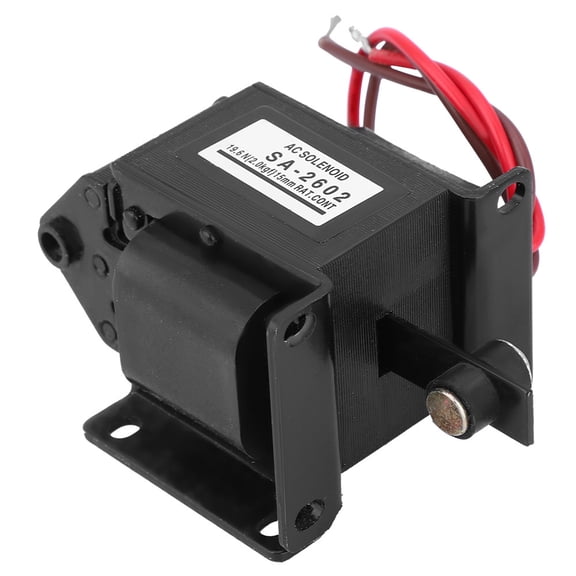 LAZIOEGR SA-2602 AC Push Pull Electromagnet Solenoid 220VAC 19.6N 15mm Stroke for Industrial Use