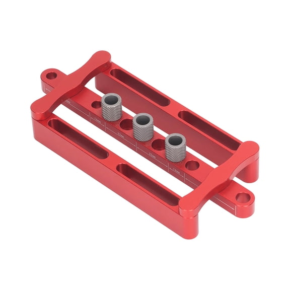 LAZIOEGR Self Centering Dowel Jig 8mm 10mm Hole Punch Locator Aluminum Alloy Precise Drill Guide for Woodworking (11.81 inches / 30 cm)