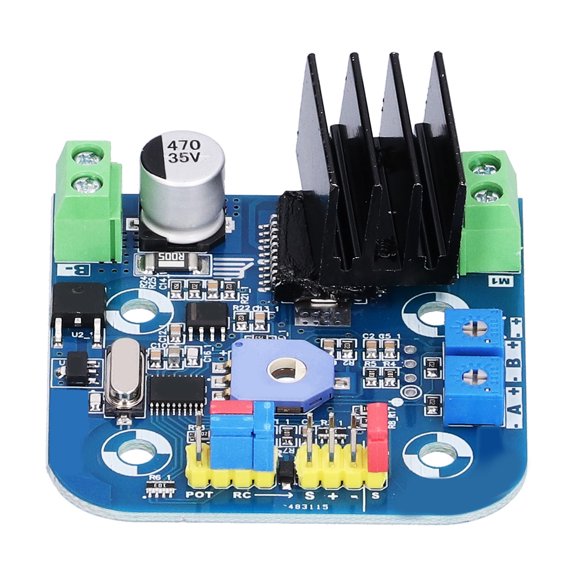 LAZIOEGR Servo Control Board High Power Controller Module Large Torsion Motor Driver 12V-24V for RC Models, Max 180kg.cm / 1764N.cm High Torque Steering Gear Controller Board