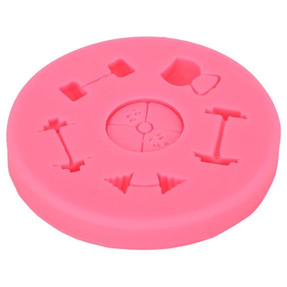 LAZIOEGR Silicone Dumbbell Fondant Mold for Cake Decorating Chocolate Candy and Clay Baking Equipment