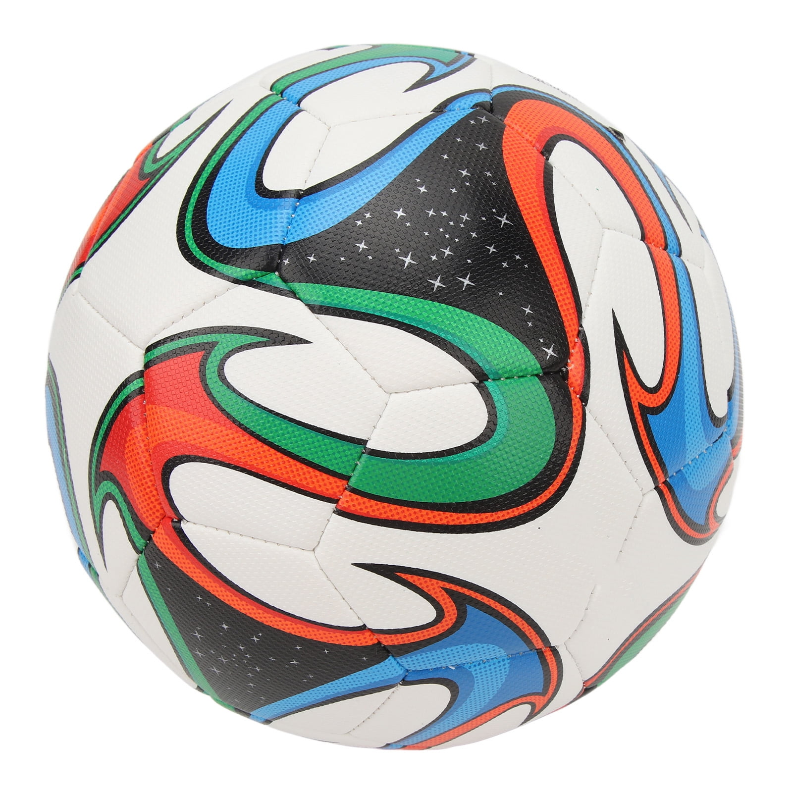 LAZIOEGR Size 5 Soft Waterproof PU Leather Soccer Ball for Adults Students Training Match White (8.66 in / 22 cm) [cite: 8]