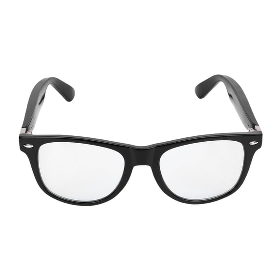 LAZIOEGR Smart BT Eyeglasses Multifunctional Open Ear Clear Sound Voice Call Smart Glasses for Driving Fishing Listening Music Black Transparent