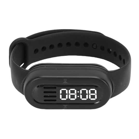 LAZIOEGR Smart Bracelet Watch with Bluetooth Speaker MP3 Player LED Digital Display Built-in 200MB Memory for Outdoor Sports Running Climbing Cycling Black (10.2 inches / 25.9 cm)