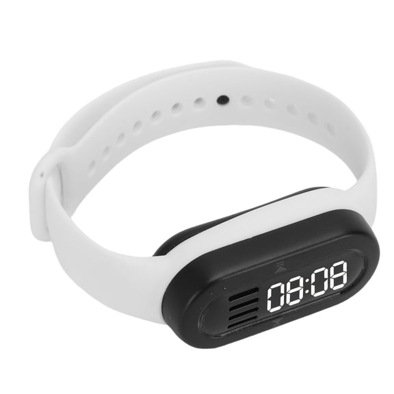 LAZIOEGR Smart Bracelet Watch with Bluetooth Speaker MP3 Player LED Digital Display Built-in 200MB Memory for Outdoor Sports Running Climbing Cycling White (10.2 inches / 25.9 cm)