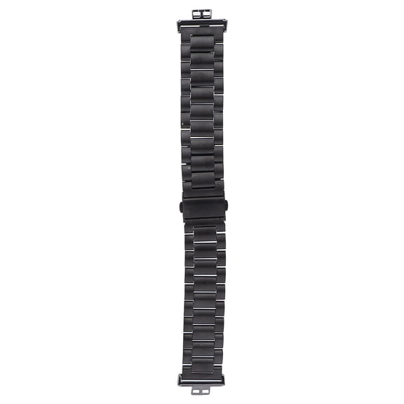 LAZIOEGR Smartwatch Band Watch Strap Double Buckle Solid Stainless Steel for HUAWEI Watch FIT, Black