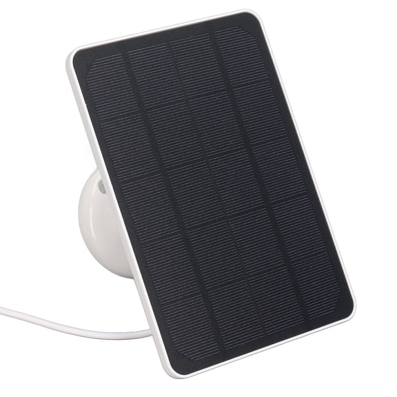 LAZIOEGR Solar Panel 4W Battery Charger Micro USB Security Camera Charging Panel Renewable Energy Controller Outdoor Appliances White 7.87 inches / 20 cm