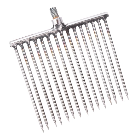 LAZIOEGR Stainless Steel 15 Prongs Harpoon Gig Gaff Hook Barb Fish Spear for Outdoor Fishing Tackle, 12.00 inches / 30.5 cm Heavy Duty Fishing Gaff Spear Prong Harpoon for Eels Frogs Lobsters