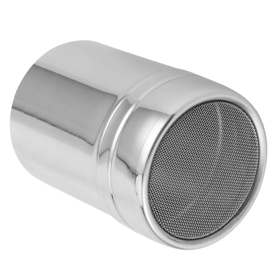 LAZIOEGR Stainless Steel Fine Mesh Powder Shaker 2.9 oz / 83g, Professional Chocolate Coffee Sifter Dredger with Lid for Kitchen Baking Cooking and Cocoa Cinnamon Icing Sugar