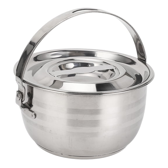LAZIOEGR Stainless Steel Lard Oil Basin with Lid, Handle & Mirror Finish  Large Capacity Multifunctional Oil & Spice Storage Container for Kitchen