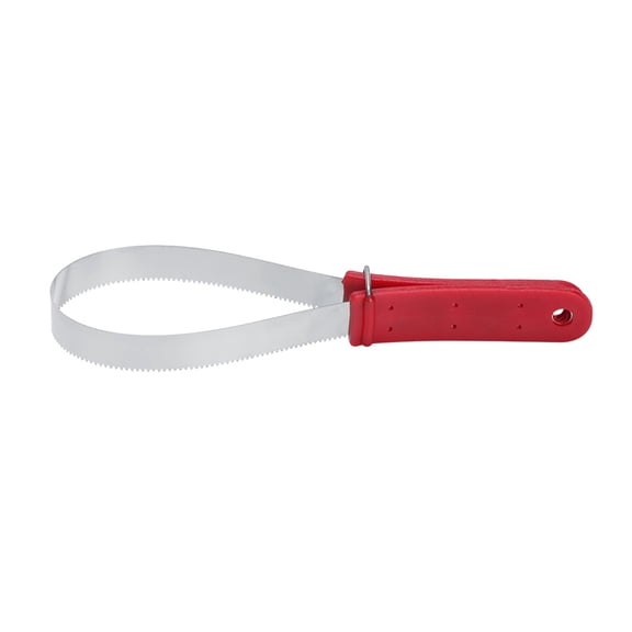 LAZIOEGR Stainless Steel Shedder Scraper Tool Single Shedding Blade Horse Grooming Scratching Accessory with Non-Slip Handle (12.2 inches / 31 cm)